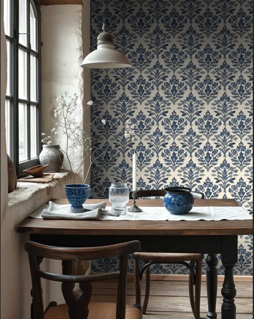 Genevieve Wallpaper - Premium - Benton Lane Home - Painted Paper