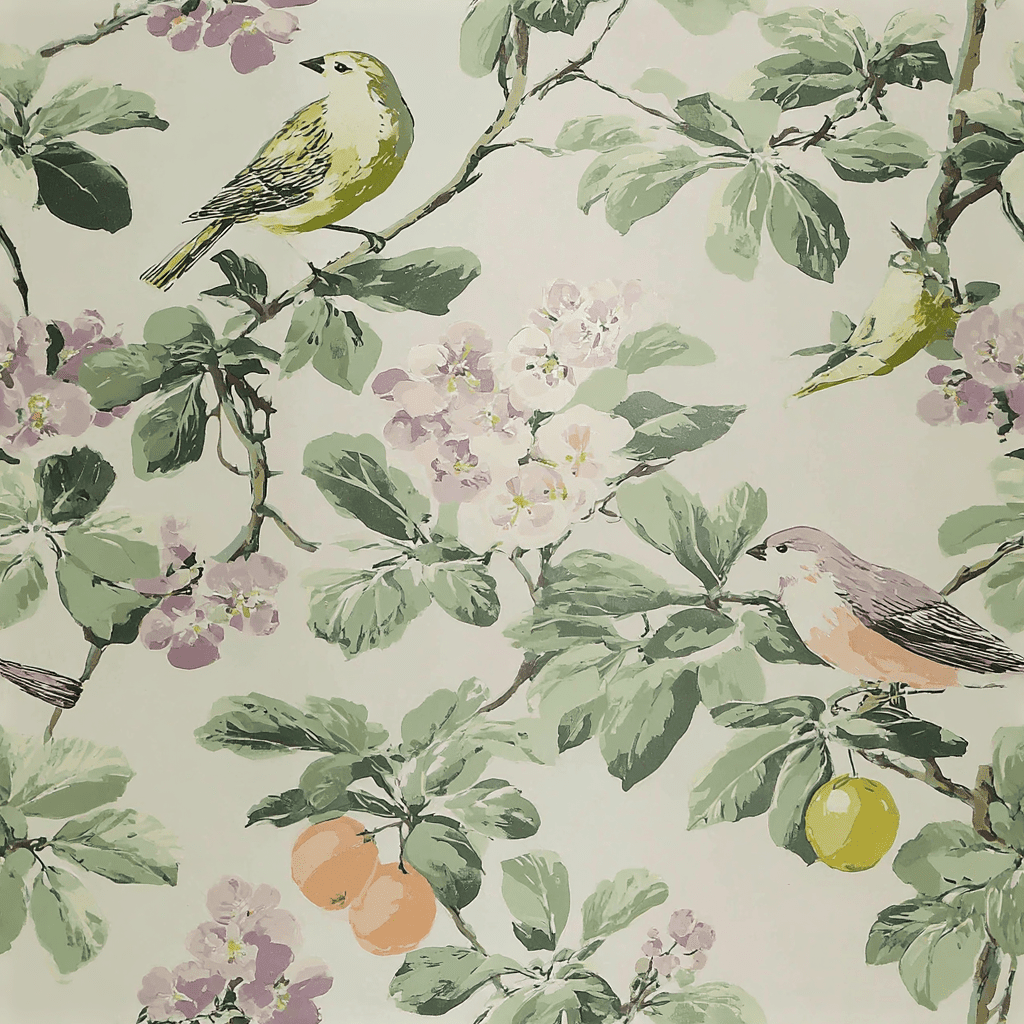 Gentle Songbird Wallpaper - Benton Lane Home - Lemon Park