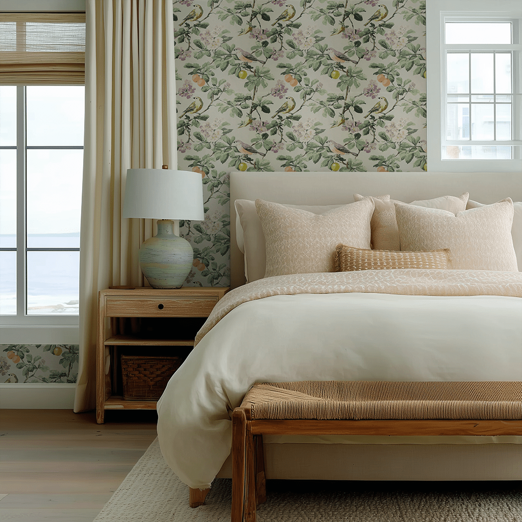 Gentle Songbird Wallpaper - Benton Lane Home - Lemon Park