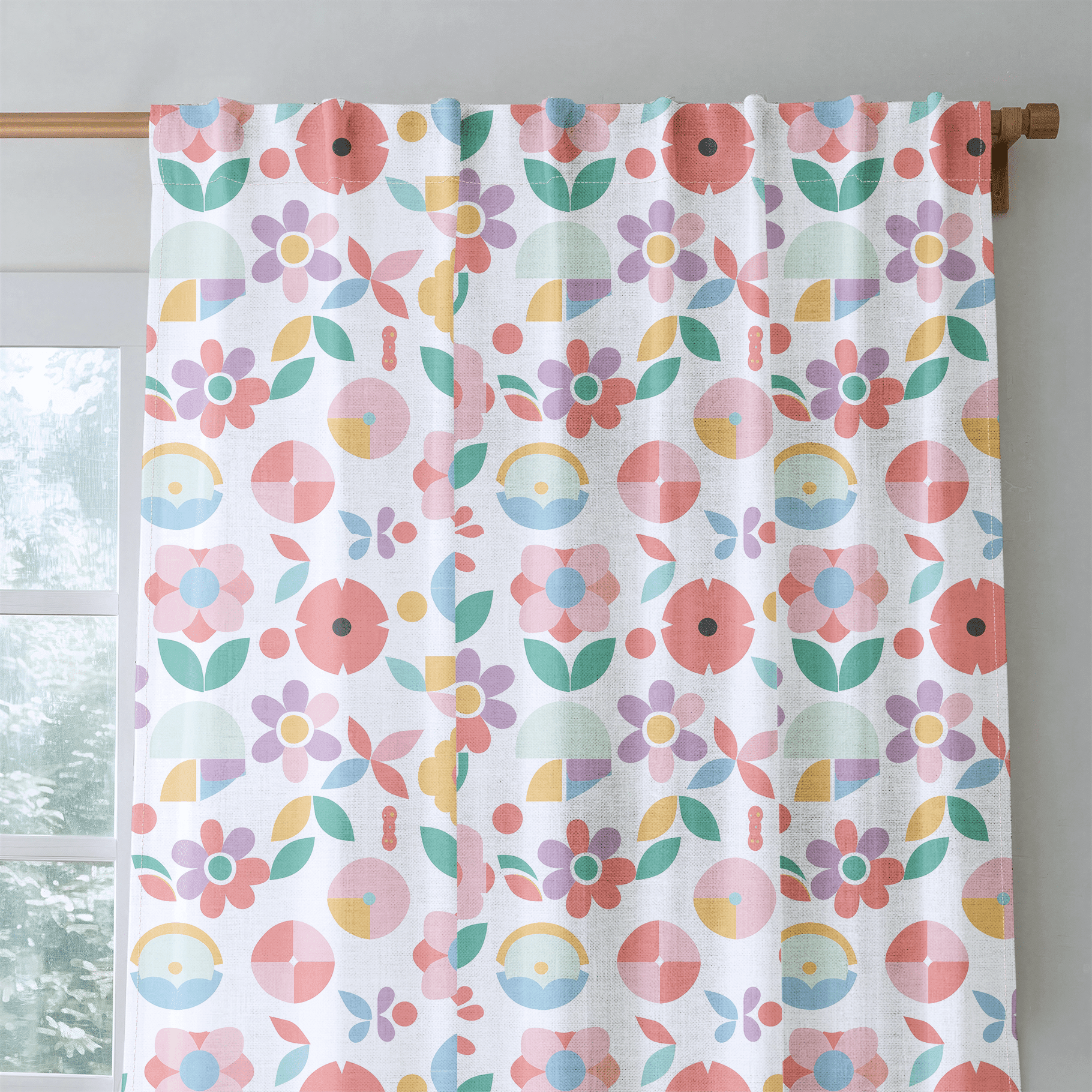 Geoflora - Drapery - Benton Lane Home - Lemon Park