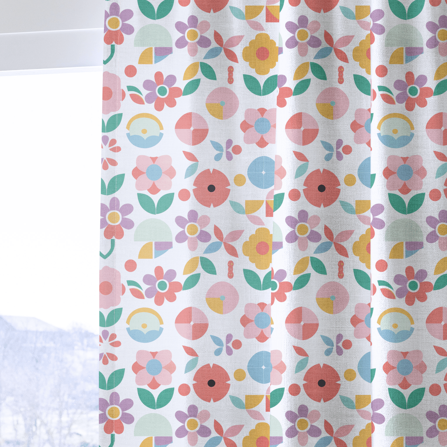 Geoflora - Drapery - Benton Lane Home - Lemon Park