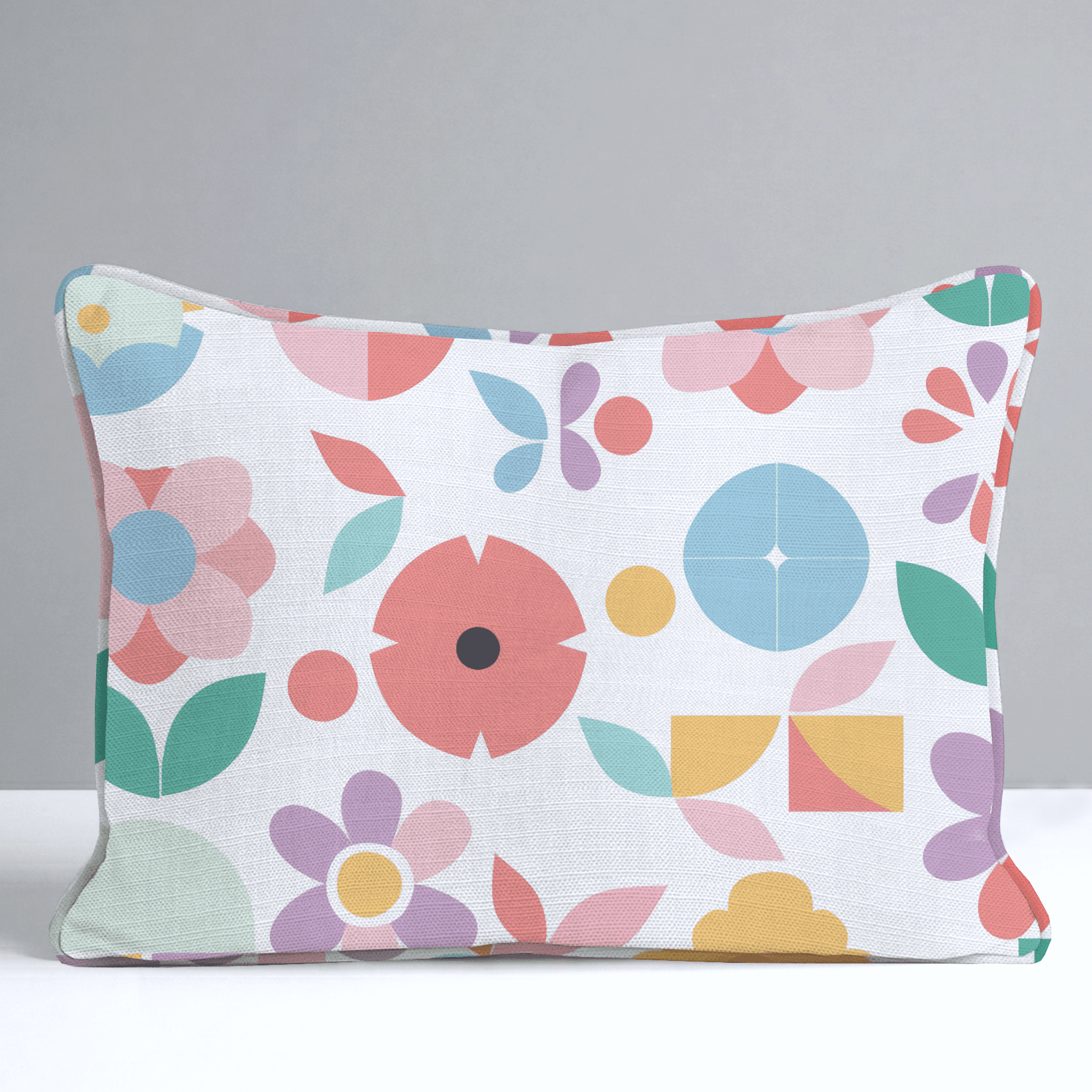 Geoflora Throw Pillow - Benton Lane Home - Lemon Park