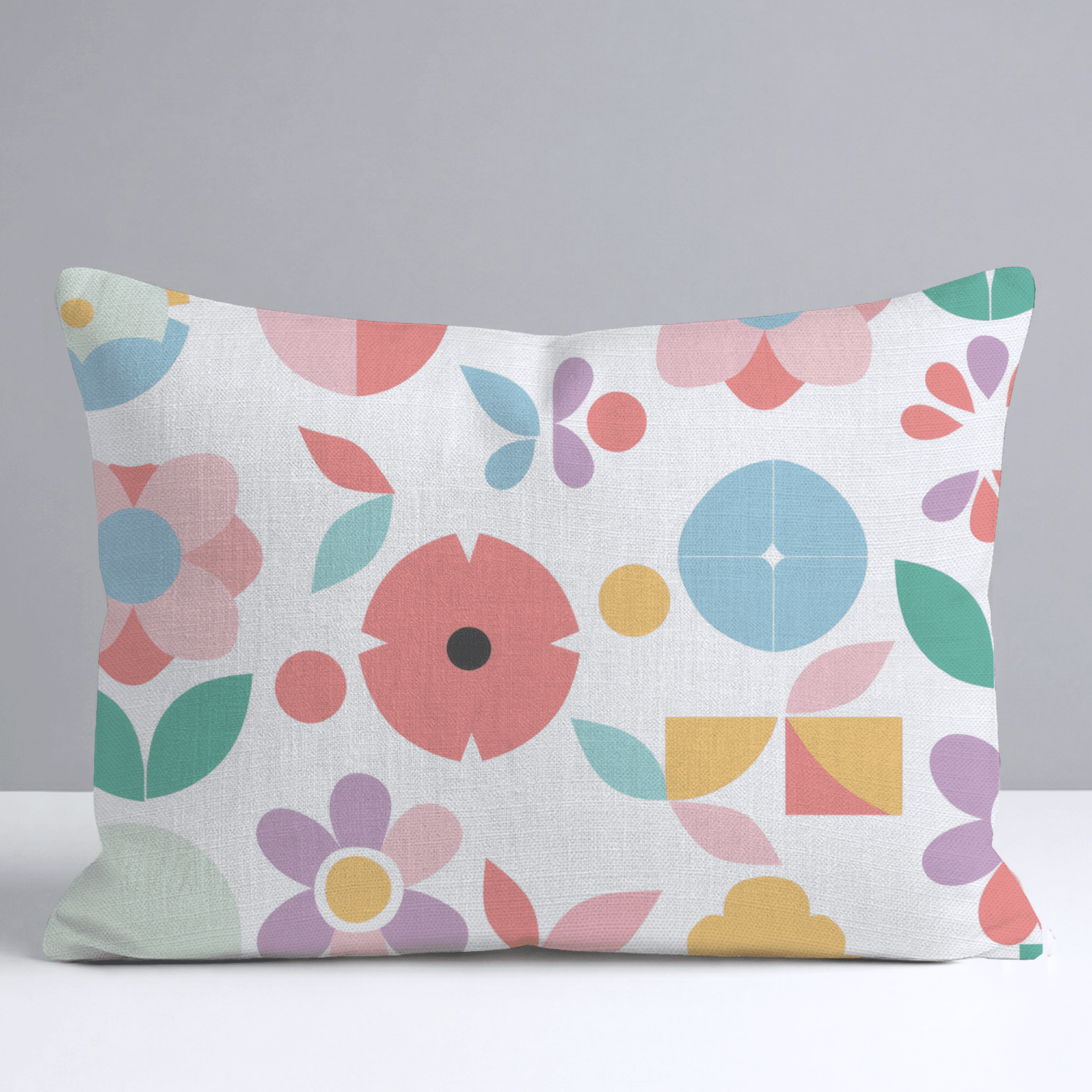 Geoflora Throw Pillow - Benton Lane Home - Lemon Park