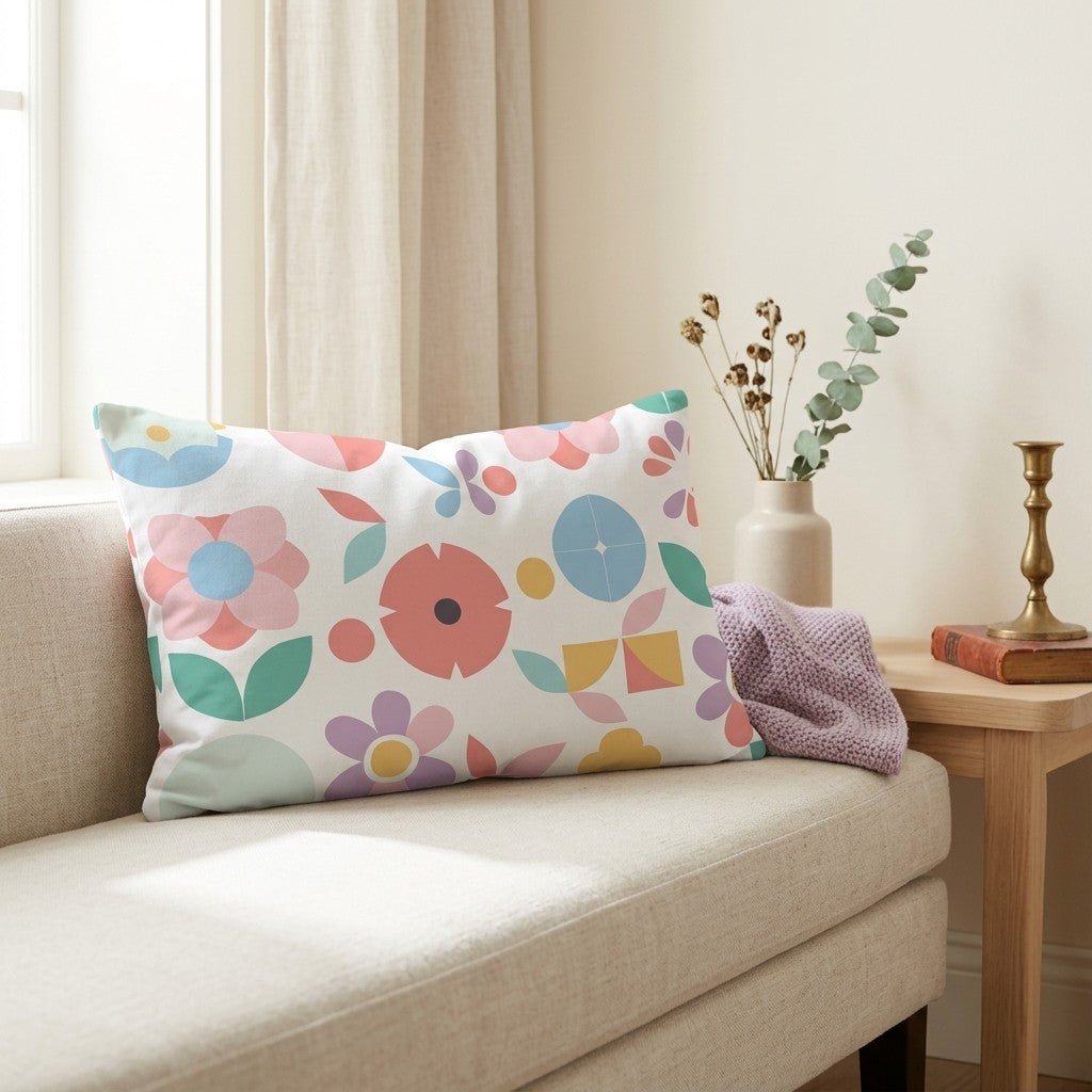 Geoflora Throw Pillow - Benton Lane Home - Lemon Park