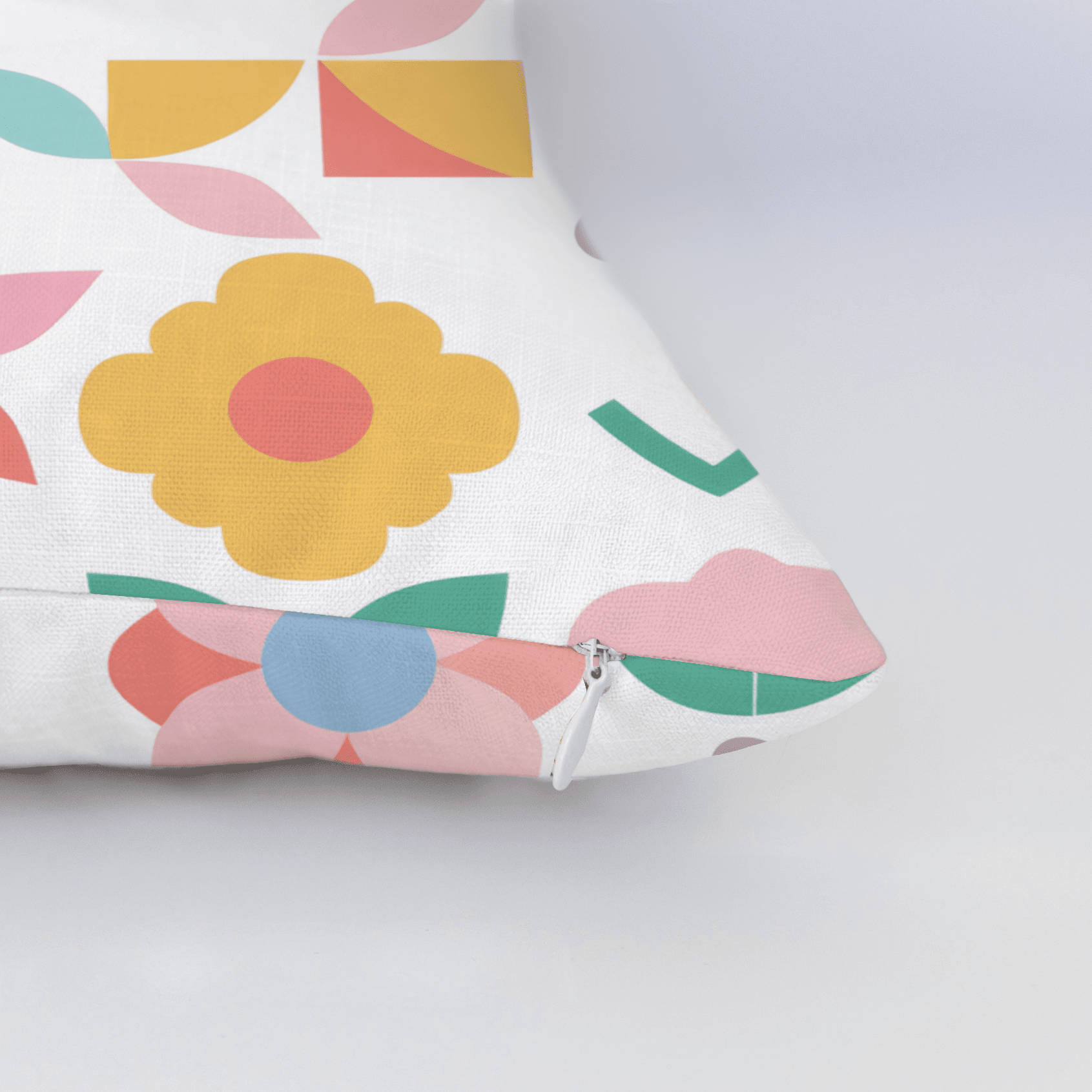Geoflora Throw Pillow - Benton Lane Home - Lemon Park