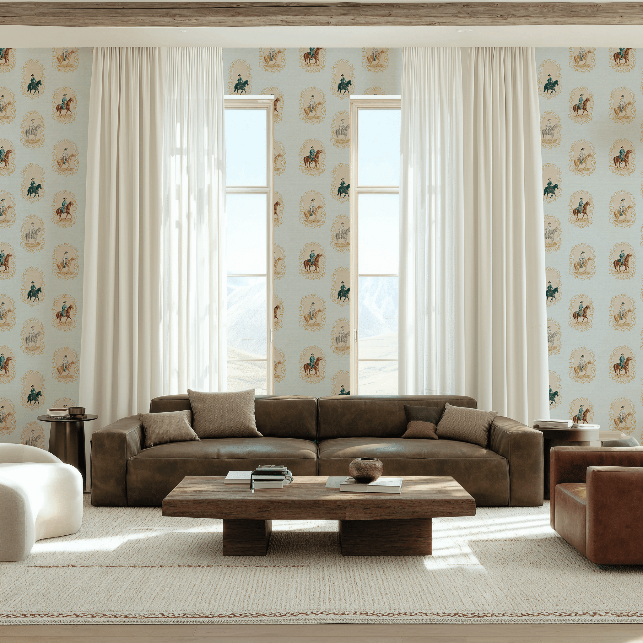 George Faux Grasscloth Wallpaper - Benton Lane Home - Painted Paper