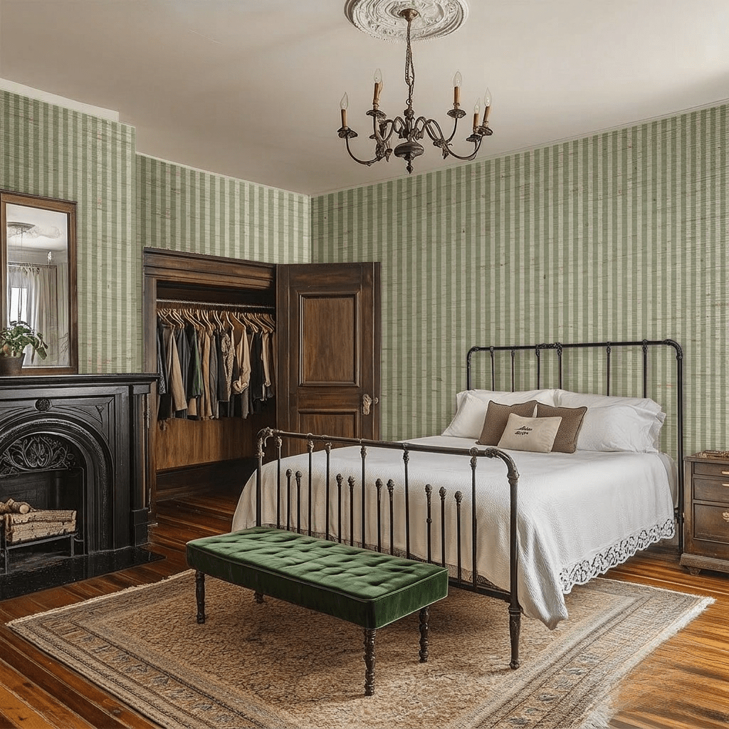 Gertrude Faux Grasscloth Wallpaper - Painted Paper