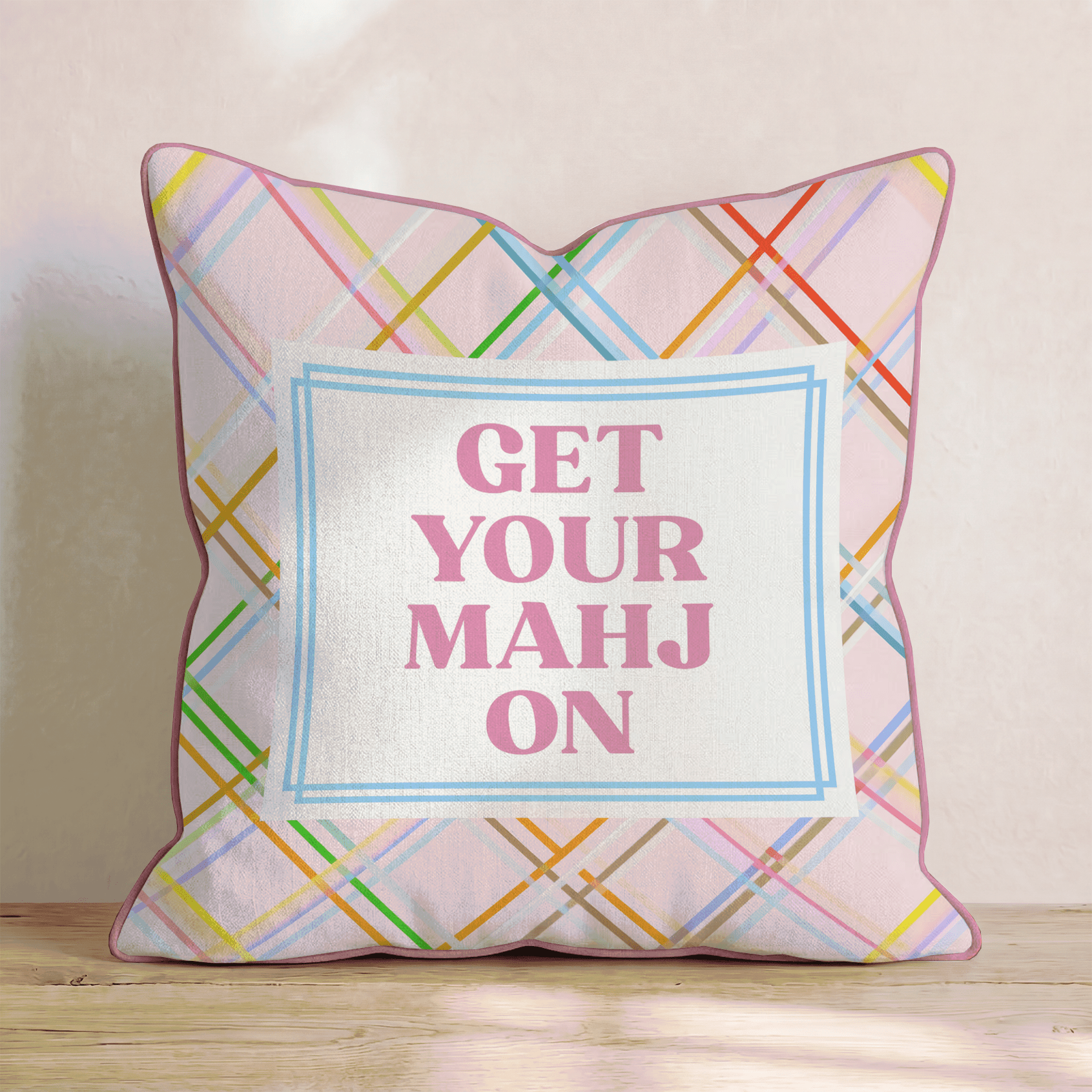 Get Your Mahj On Throw Pillow - Benton Lane Home - Hillcroft Home