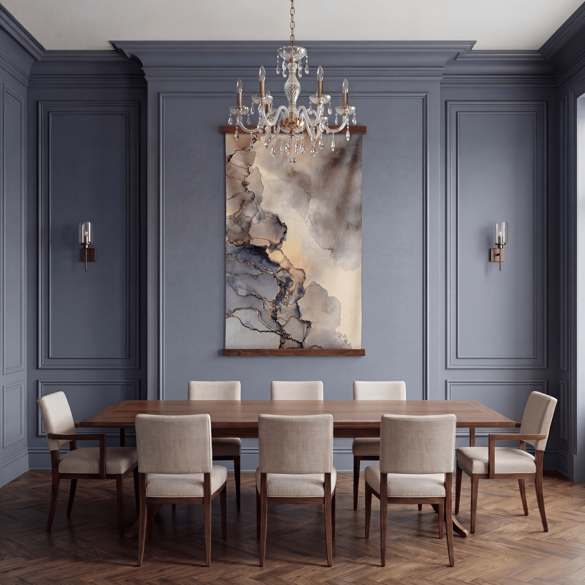 Gilded Current - Tapestry - Benton Lane Home - Painted Paper