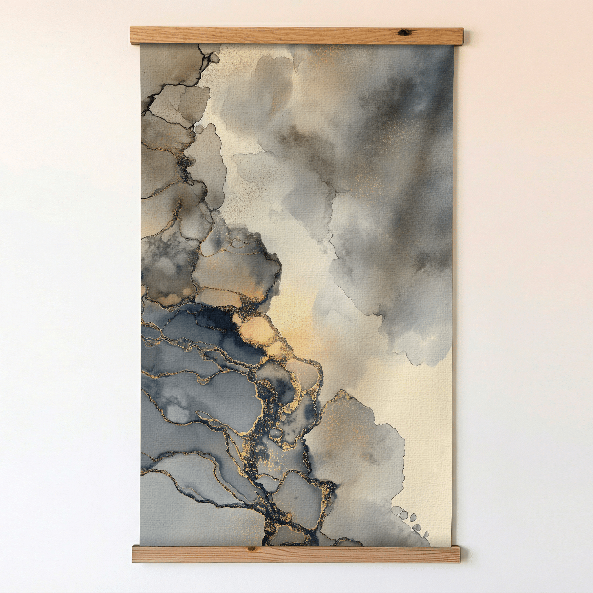 Gilded Current - Tapestry - Benton Lane Home - Painted Paper
