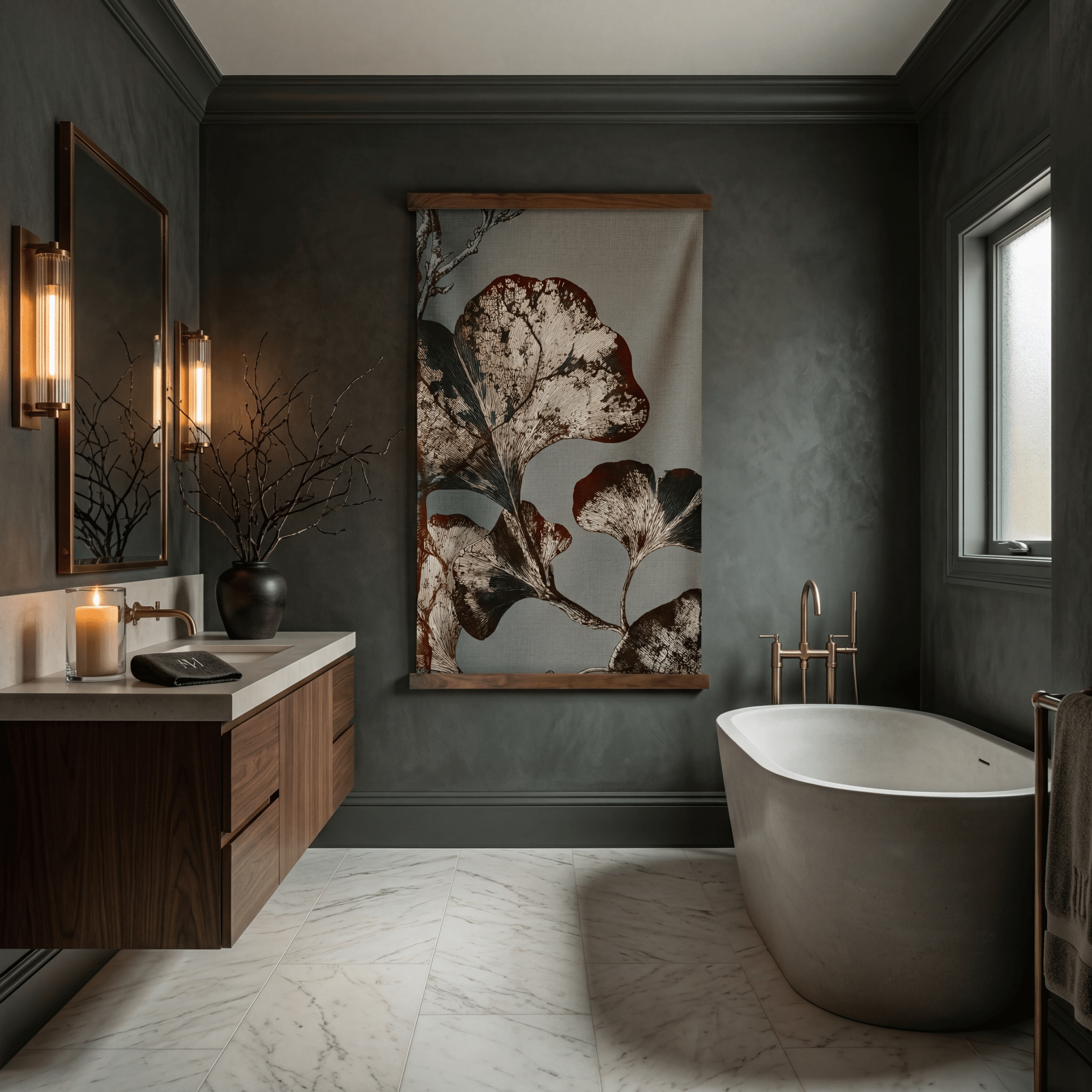 Gilded Ginkgo - Tapestry - Benton Lane Home - Painted Paper