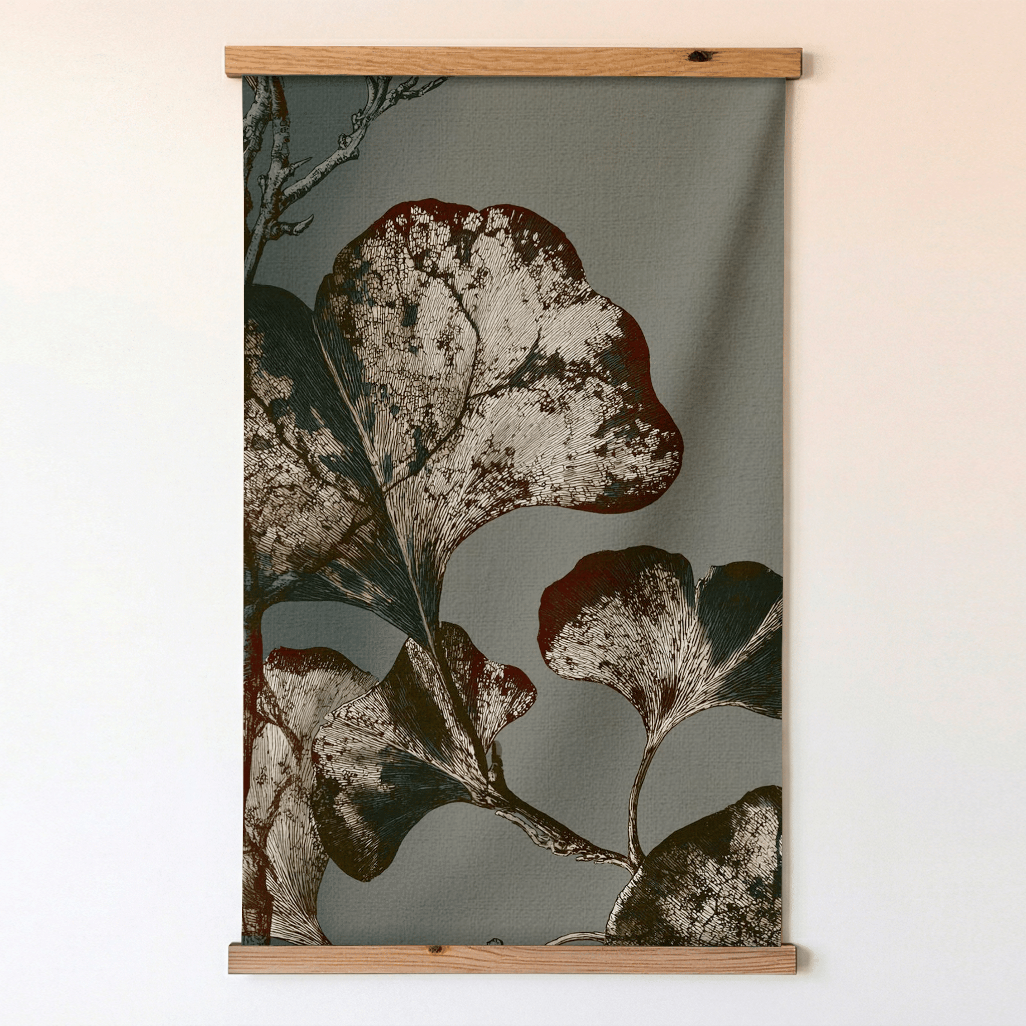 Gilded Ginkgo - Tapestry - Benton Lane Home - Painted Paper