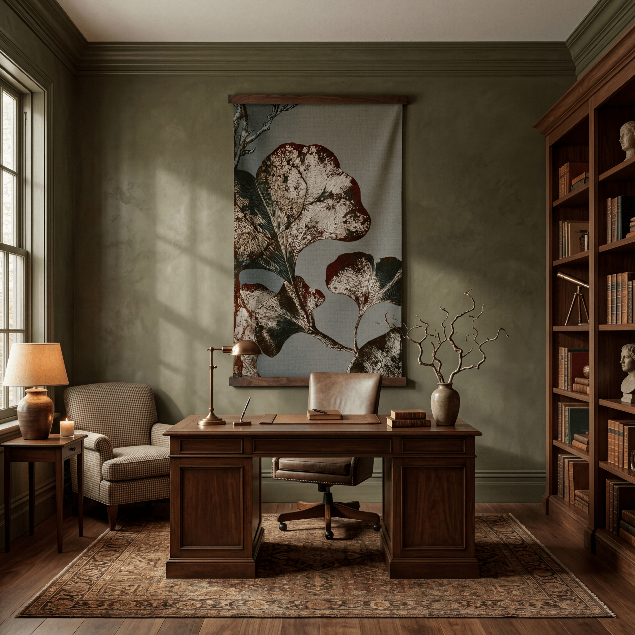 Gilded Ginkgo - Tapestry - Painted Paper