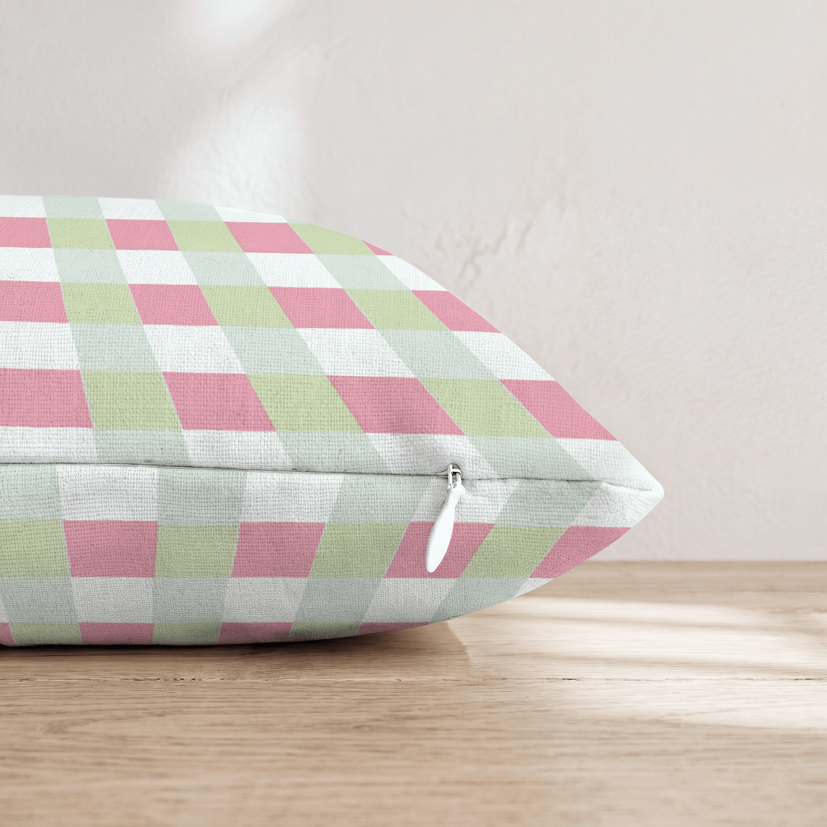 Girly Gingham Throw Pillow - Hillcroft Home