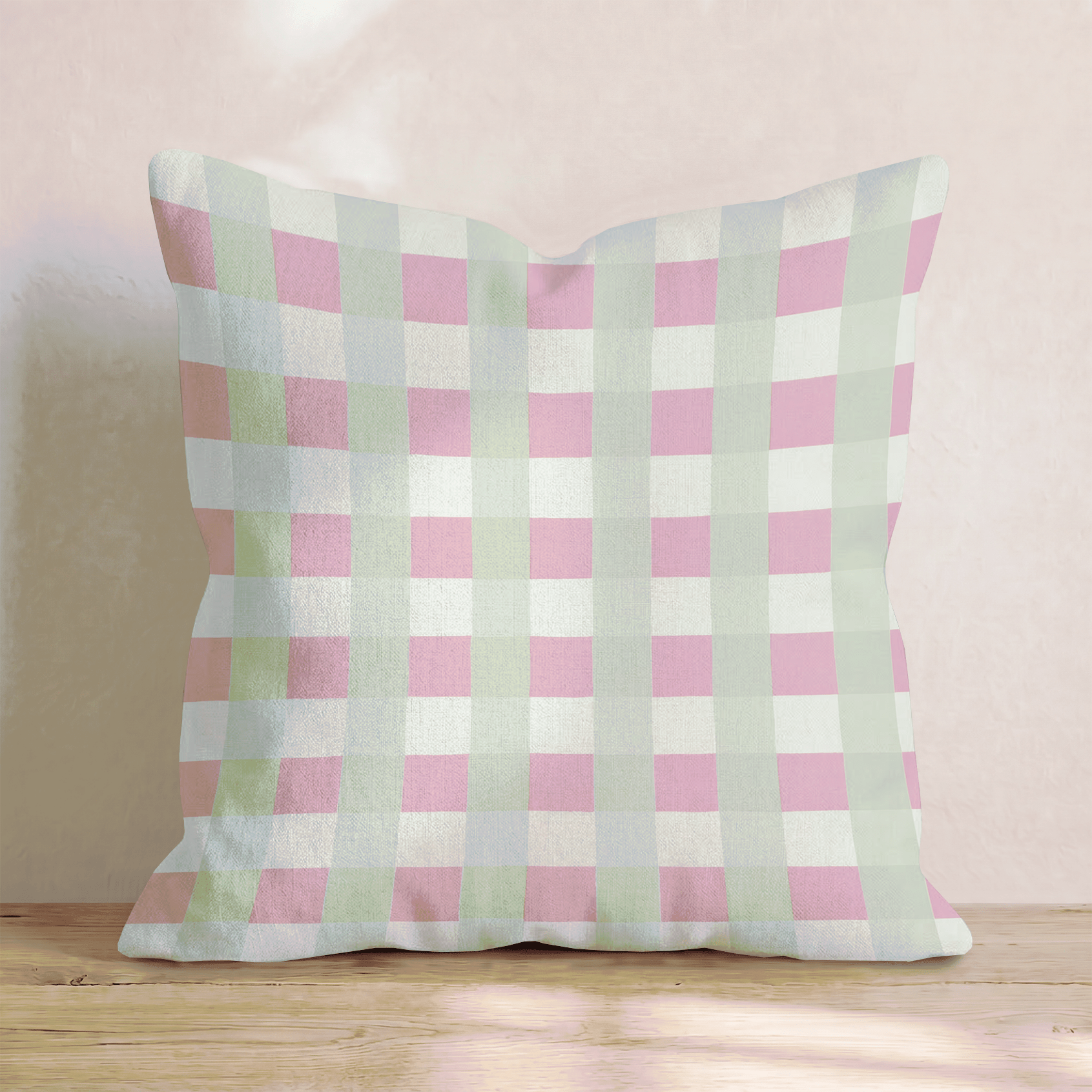Girly Gingham Throw Pillow - Hillcroft Home