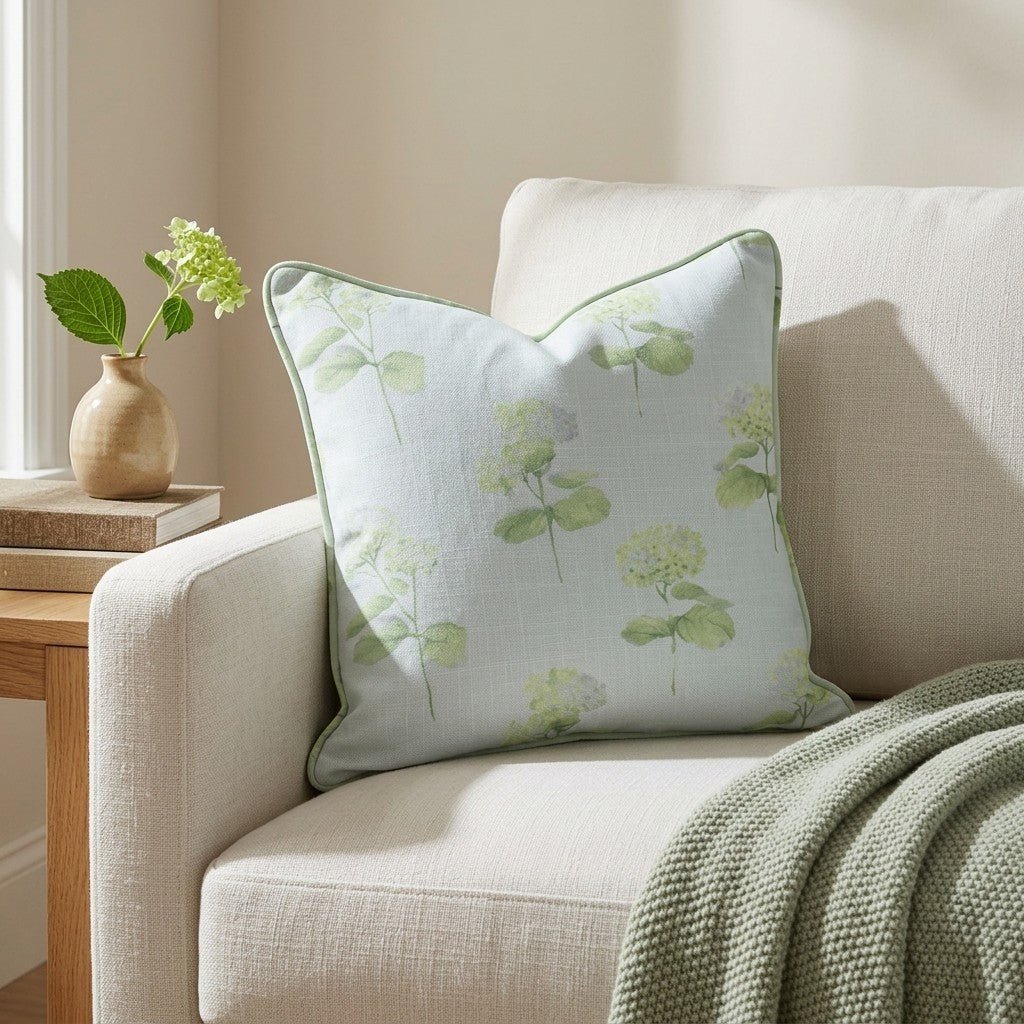 Glacial Ice Flowers Throw Pillow - Benton Lane Home - Lemon Park