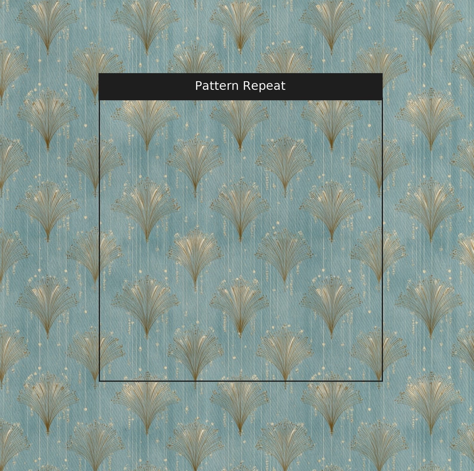 Gold Fanning - Fabric - Benton Lane Home - Lemon Park