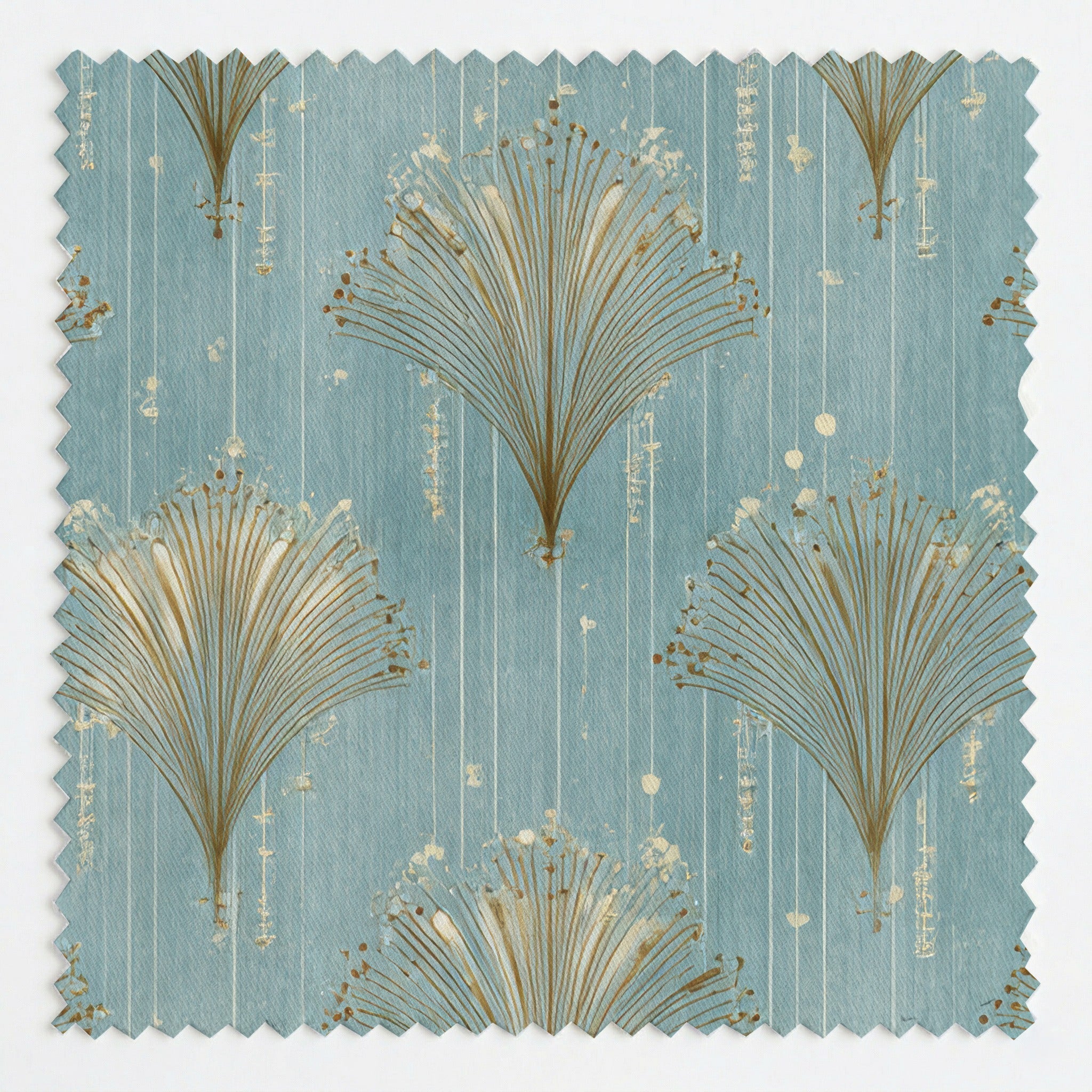 Gold Fanning - Fabric - Benton Lane Home - Lemon Park