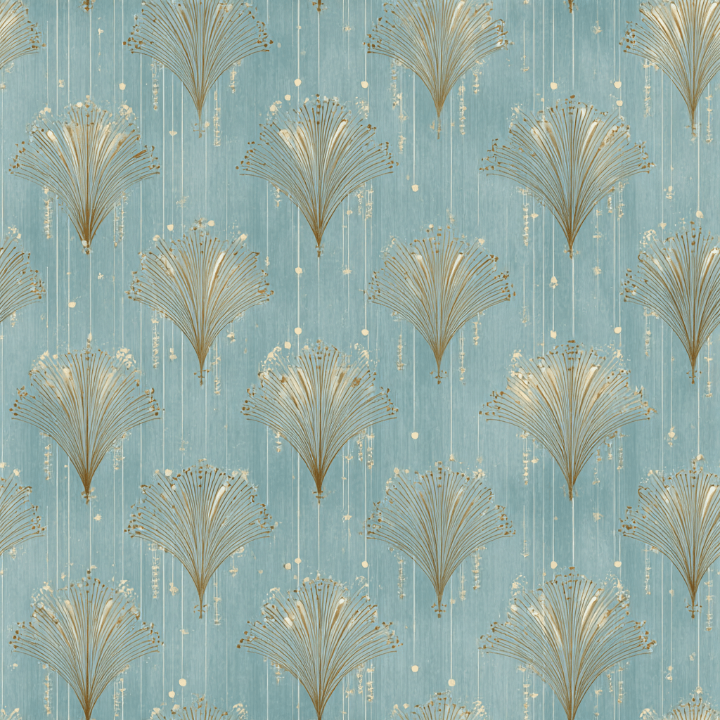 Gold Fanning Wallpaper - Lemon Park