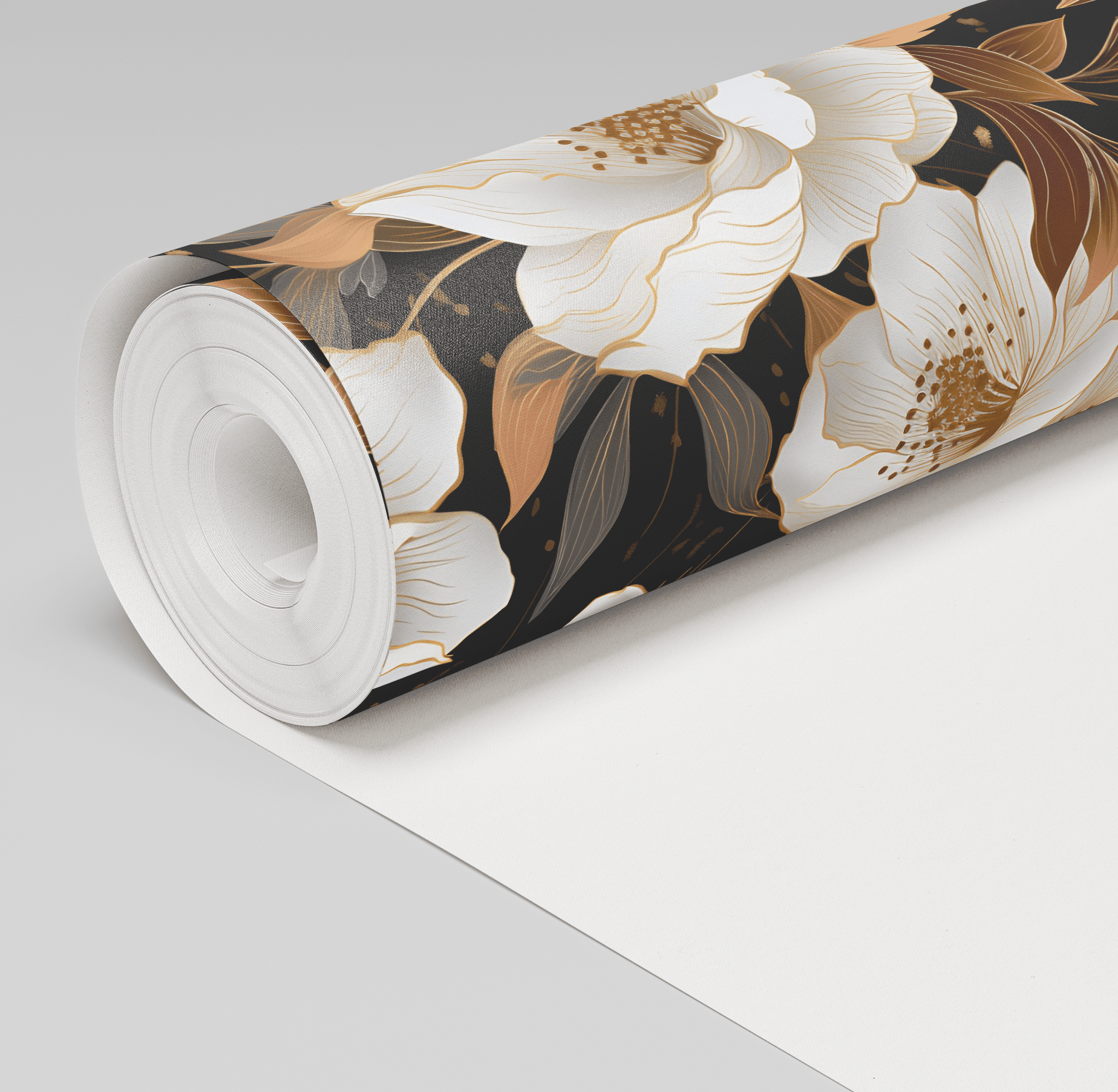 Golden Bloom Wallpaper - Benton Lane Home - Painted Paper
