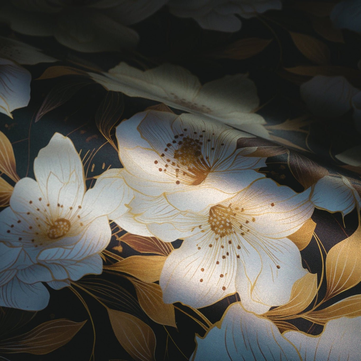 Golden Bloom Wallpaper - Benton Lane Home - Painted Paper