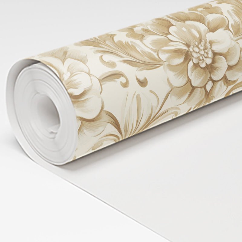 Golden Brocade Wallpaper - Benton Lane Home - Painted Paper