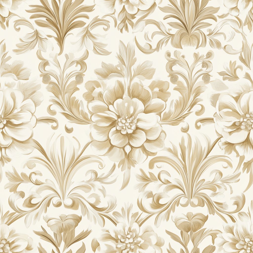 Golden Brocade Wallpaper - Benton Lane Home - Painted Paper