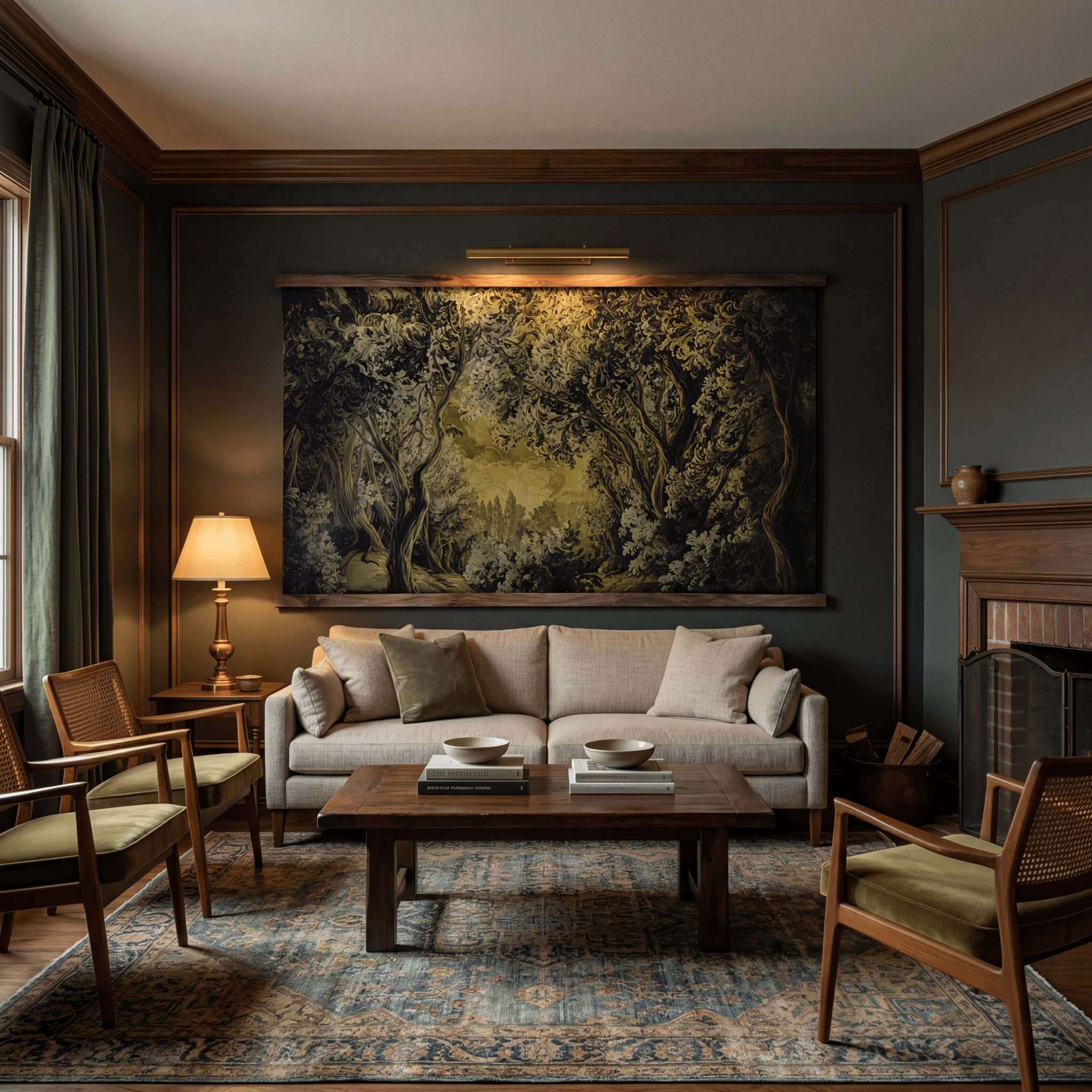 Golden Canopy - Tapestry - Benton Lane Home - Painted Paper