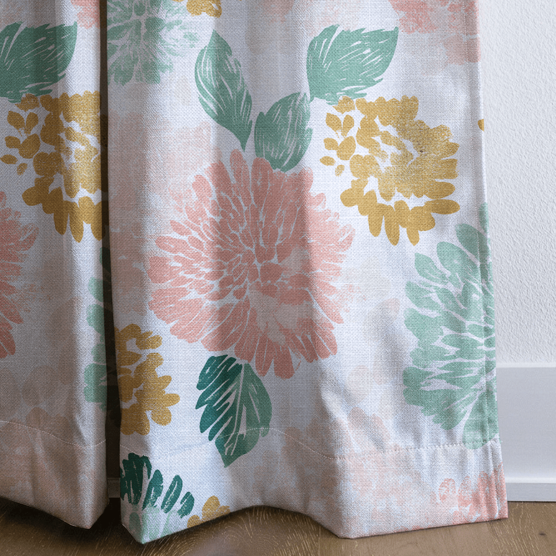 Golden Dahlia - Drapery - Benton Lane Home - Lemon Park