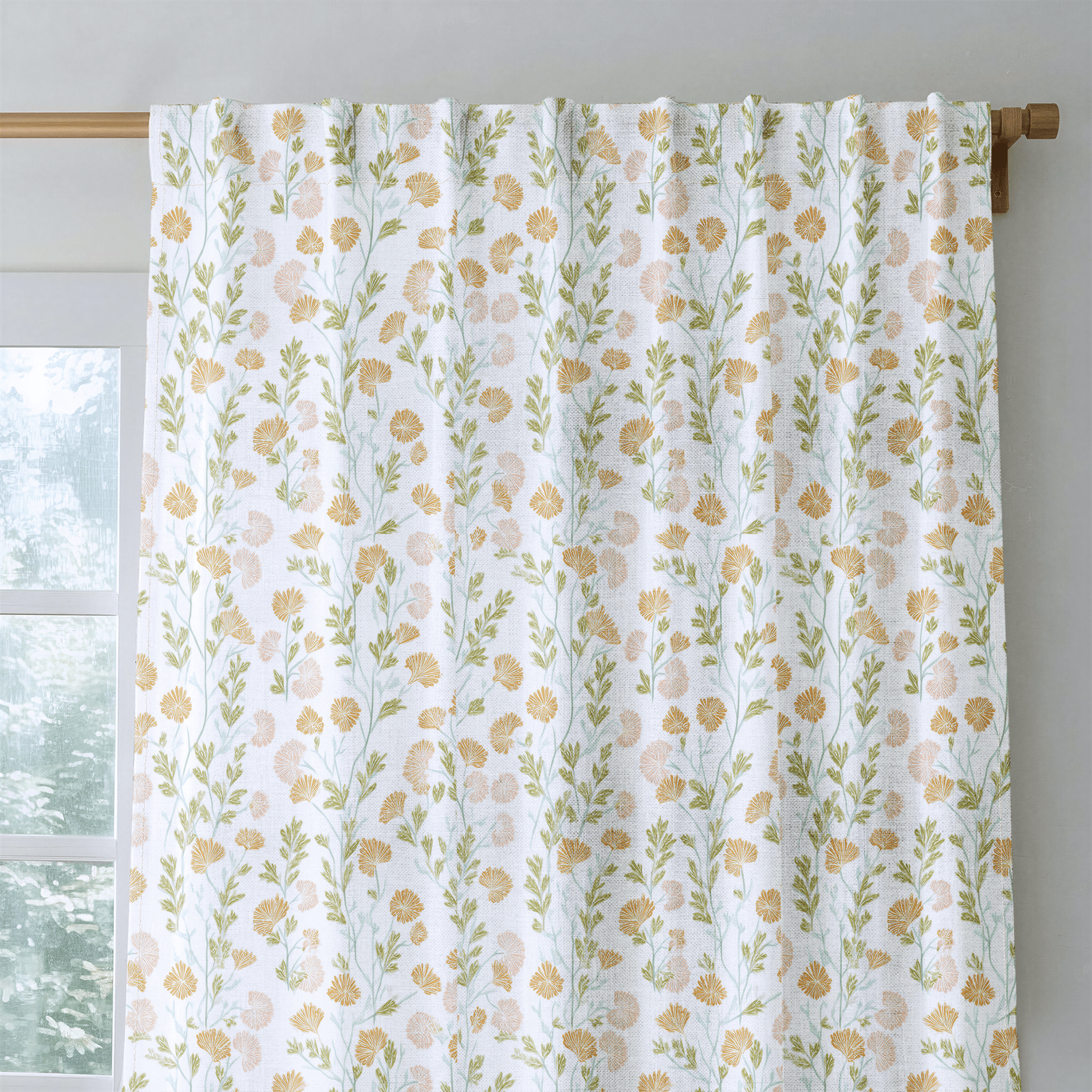 Golden Dandelion - Drapery - Benton Lane Home - Lemon Park