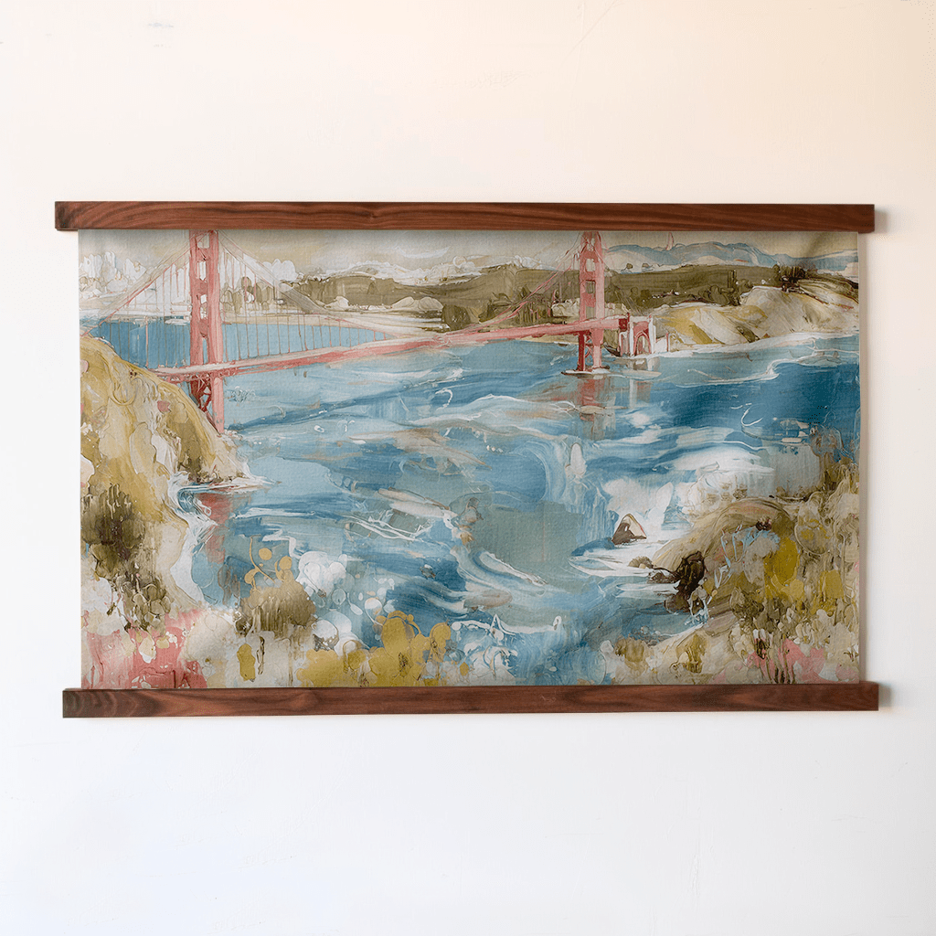 Golden Gate Bridge - Tapestry - Benton Lane Home - Lemon Park