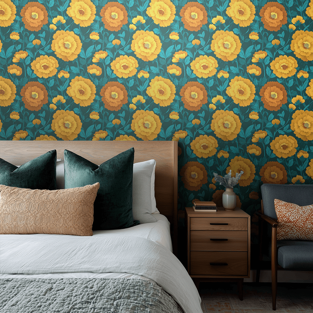 Golden Marquess Wallpaper - Benton Lane Home - Painted Paper