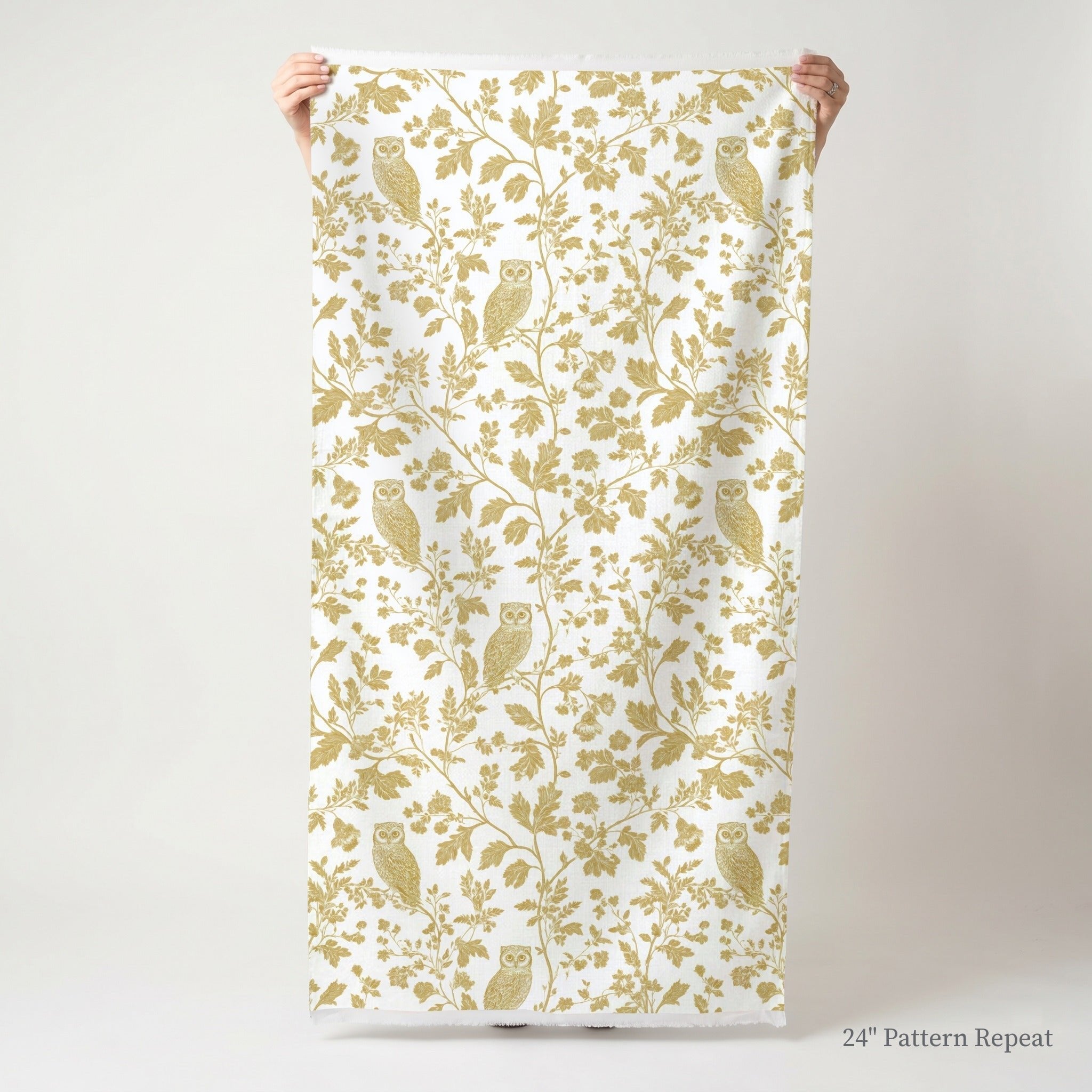 Golden Owl Friend - Fabric - Benton Lane Home - Lemon Park