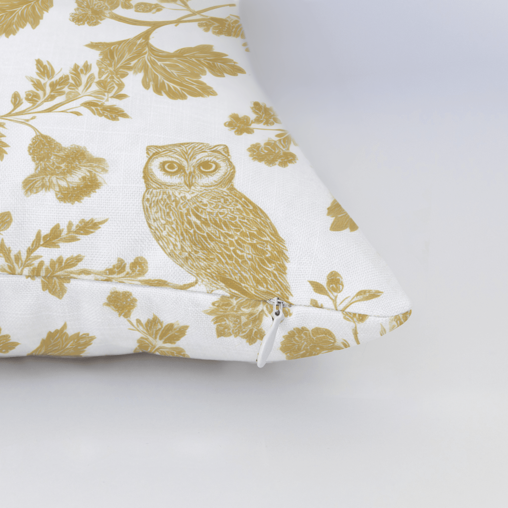 Golden Owl Friend Throw Pillow - Benton Lane Home - Lemon Park