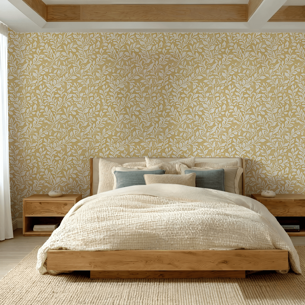 Golden Vine Wallpaper - Lemon Park