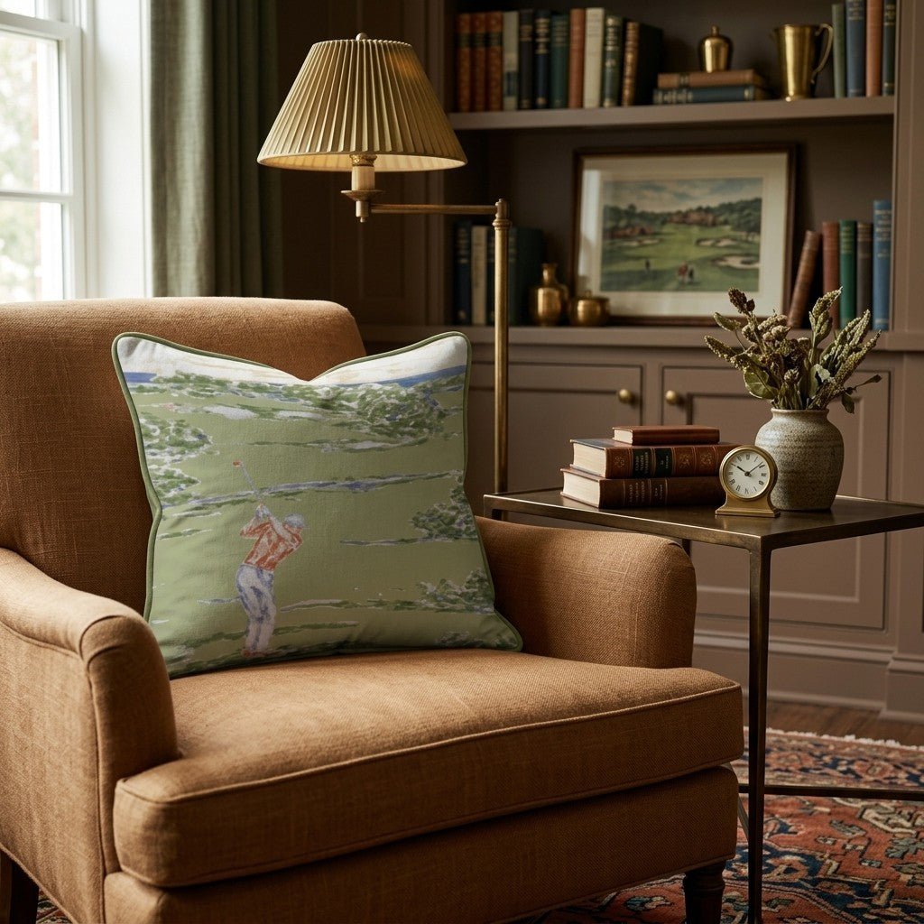 Golf Swings Throw Pillow - Benton Lane Home - Hillcroft Home