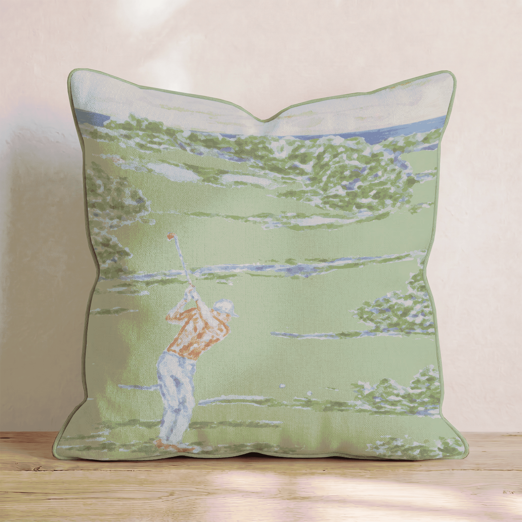 Golf Swings Throw Pillow - Benton Lane Home - Hillcroft Home