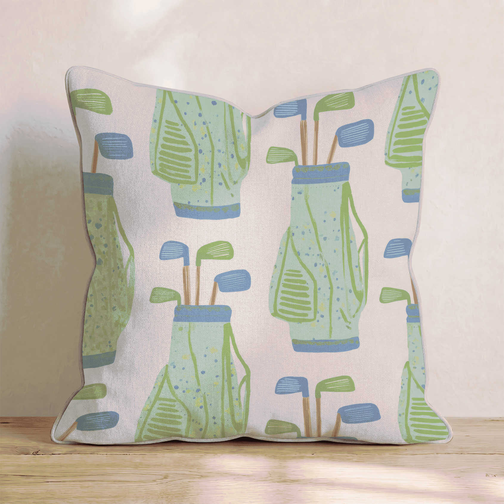 Grab Your Golf Bag Throw Pillow - Benton Lane Home - Hillcroft Home