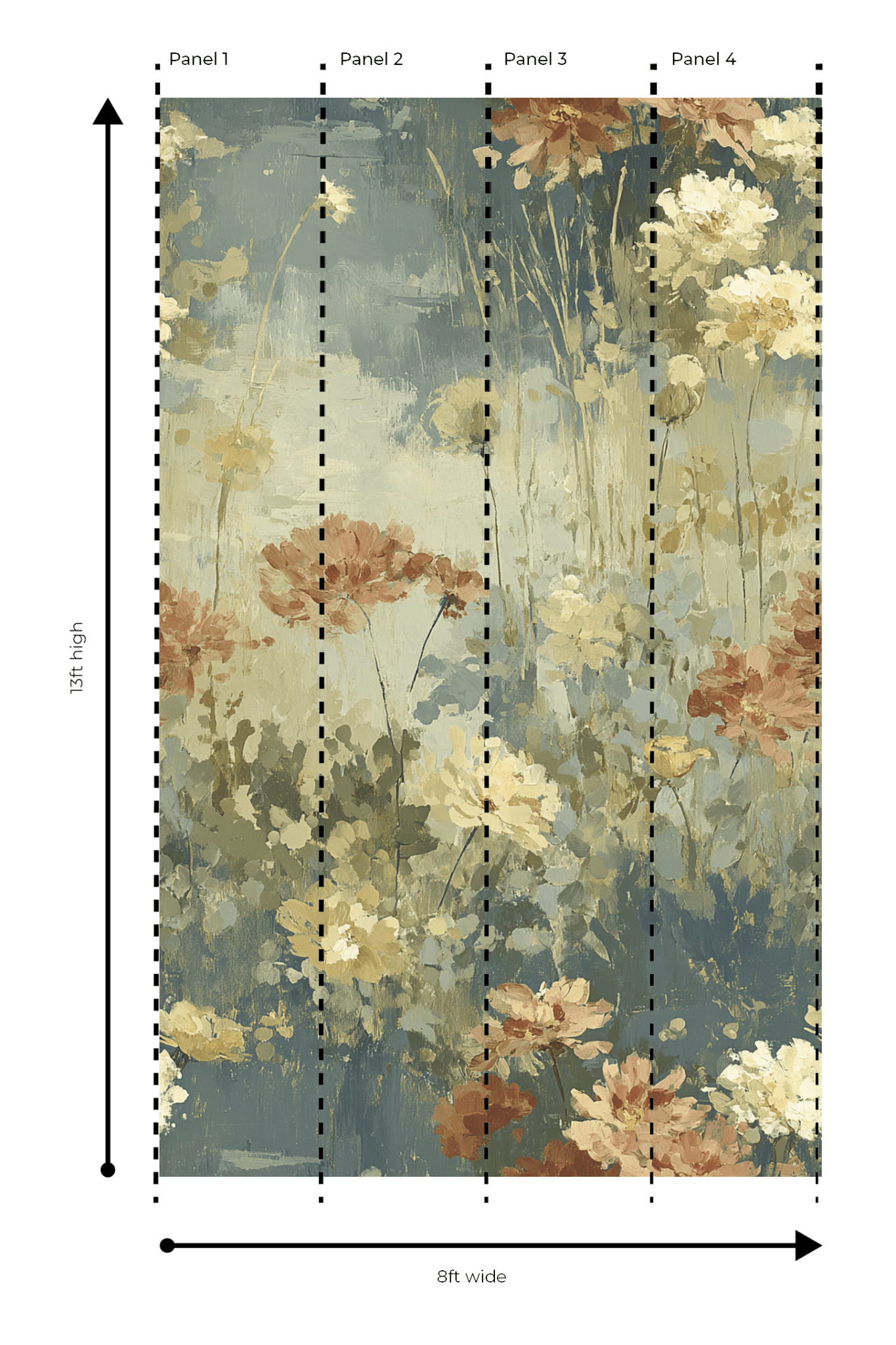 Grand Daisies - Wall Mural - Benton Lane Home - Lemon Park