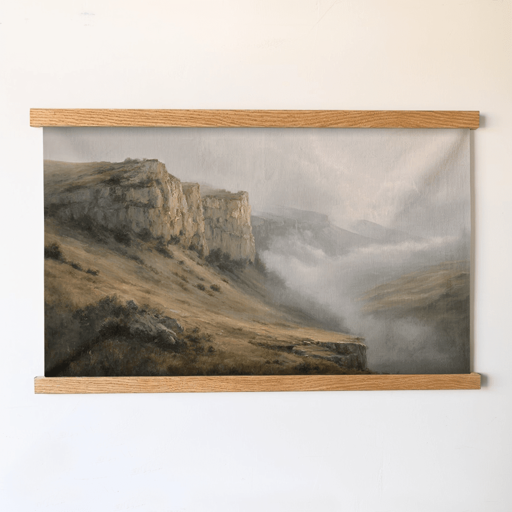 Grassy Bay Cliffs - Tapestry - Benton Lane Home - Painted Paper