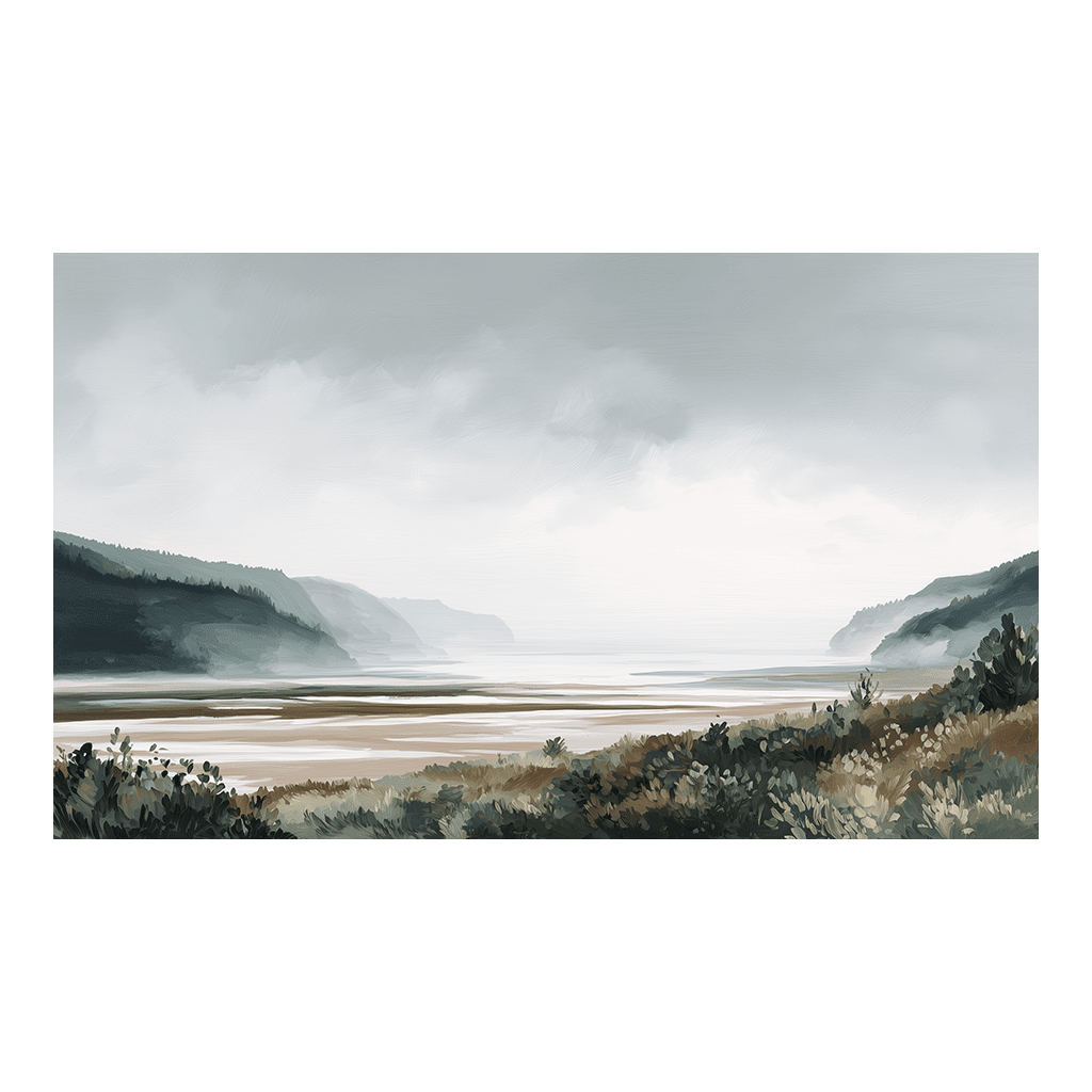 Gray Shoreline - Tapestry - Benton Lane Home - Painted Paper
