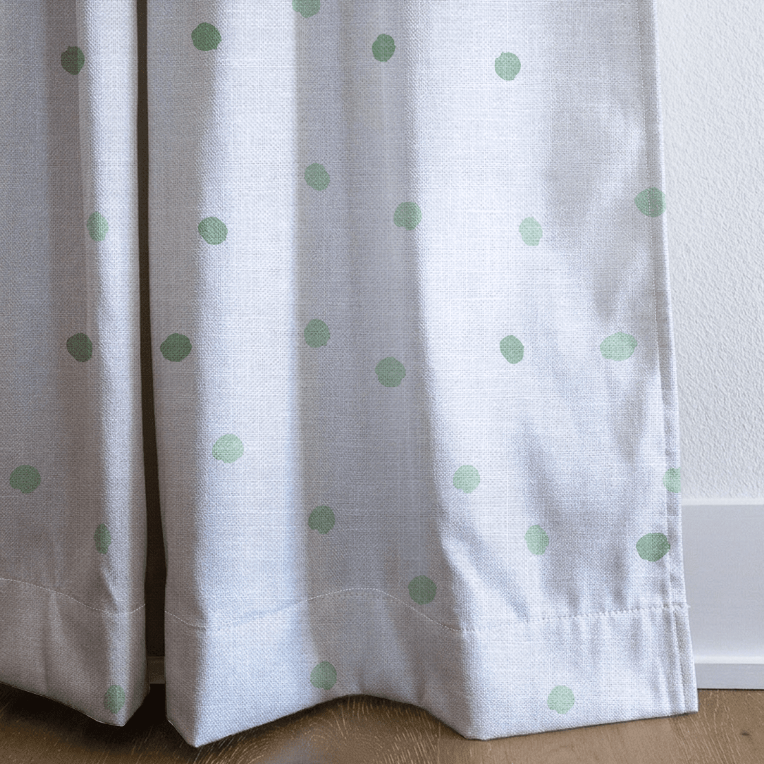 Green Aria - Drapery - Benton Lane Home - Lemon Park