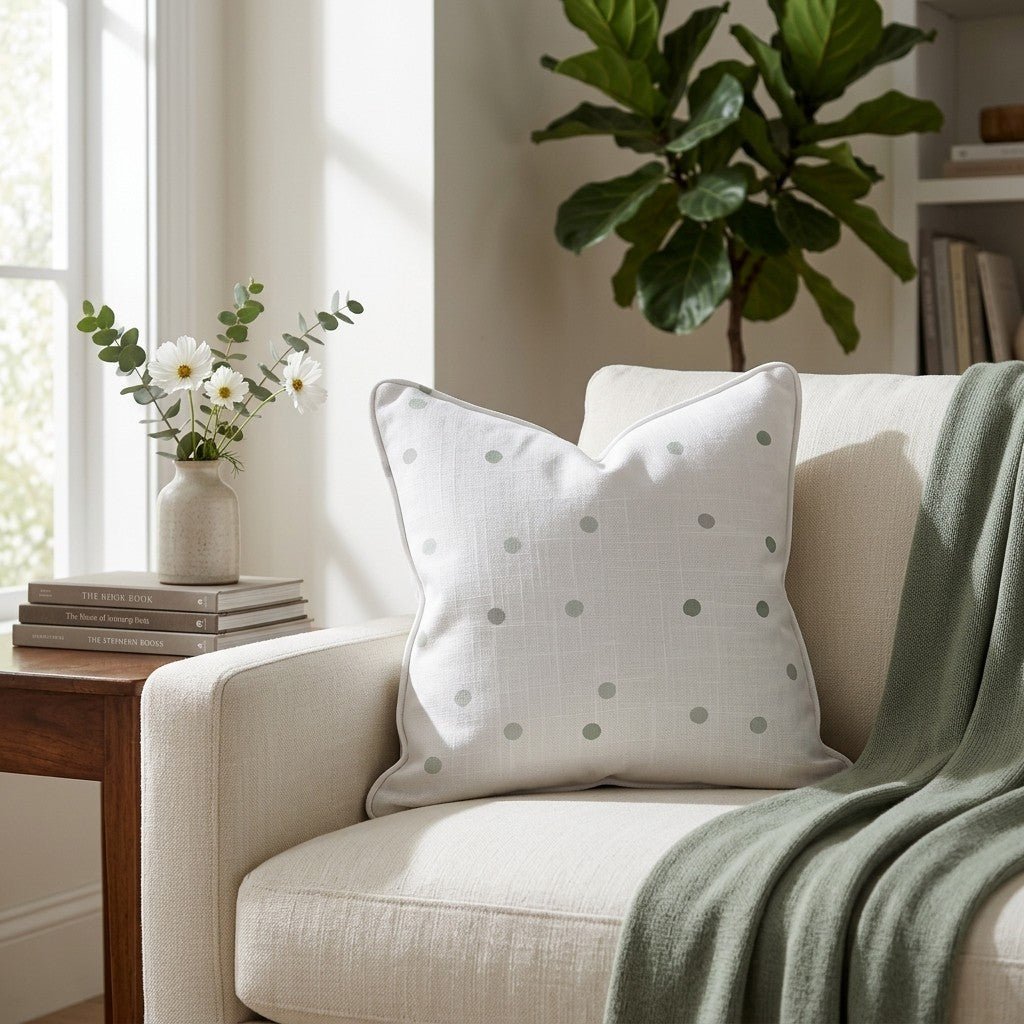 Green Aria Throw Pillow - Benton Lane Home - Lemon Park