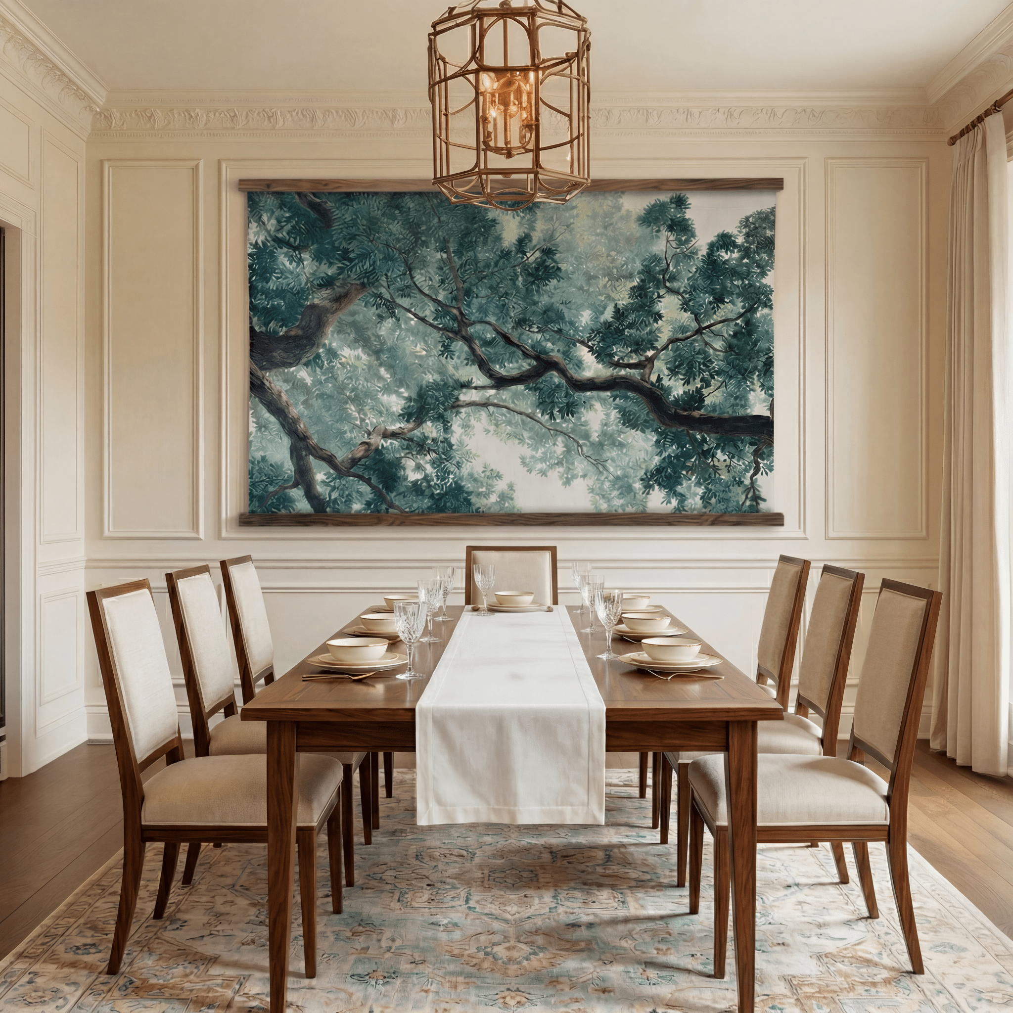 Green Canopy - Tapestry - Benton Lane Home - Painted Paper