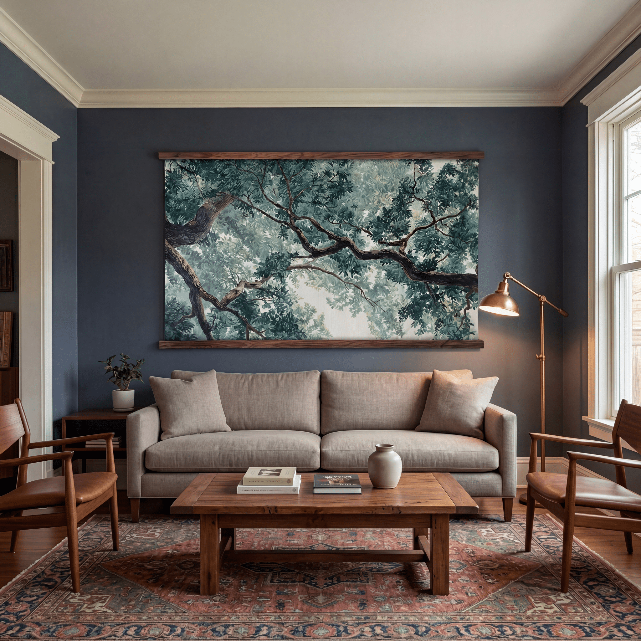 Green Canopy - Tapestry - Benton Lane Home - Painted Paper