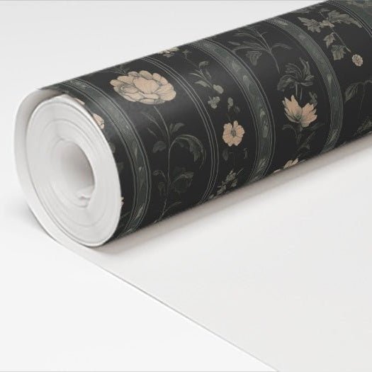 Green Dahlia Wallpaper - Benton Lane Home - Painted Paper