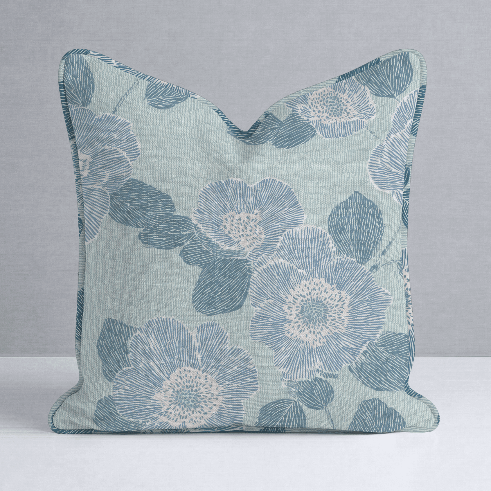 Green Rain Drops Throw Pillow - Benton Lane Home - Lemon Park