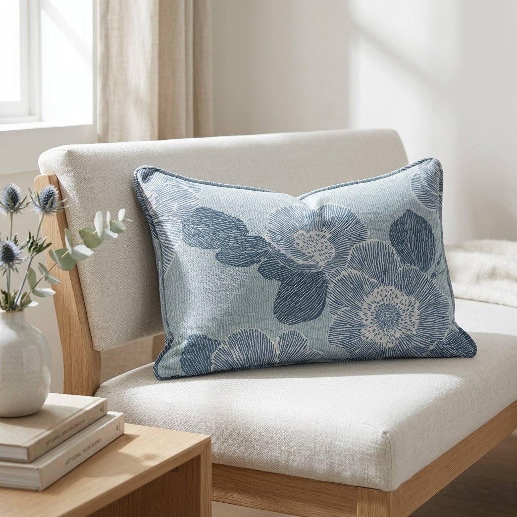 Green Rain Drops Throw Pillow - Benton Lane Home - Lemon Park