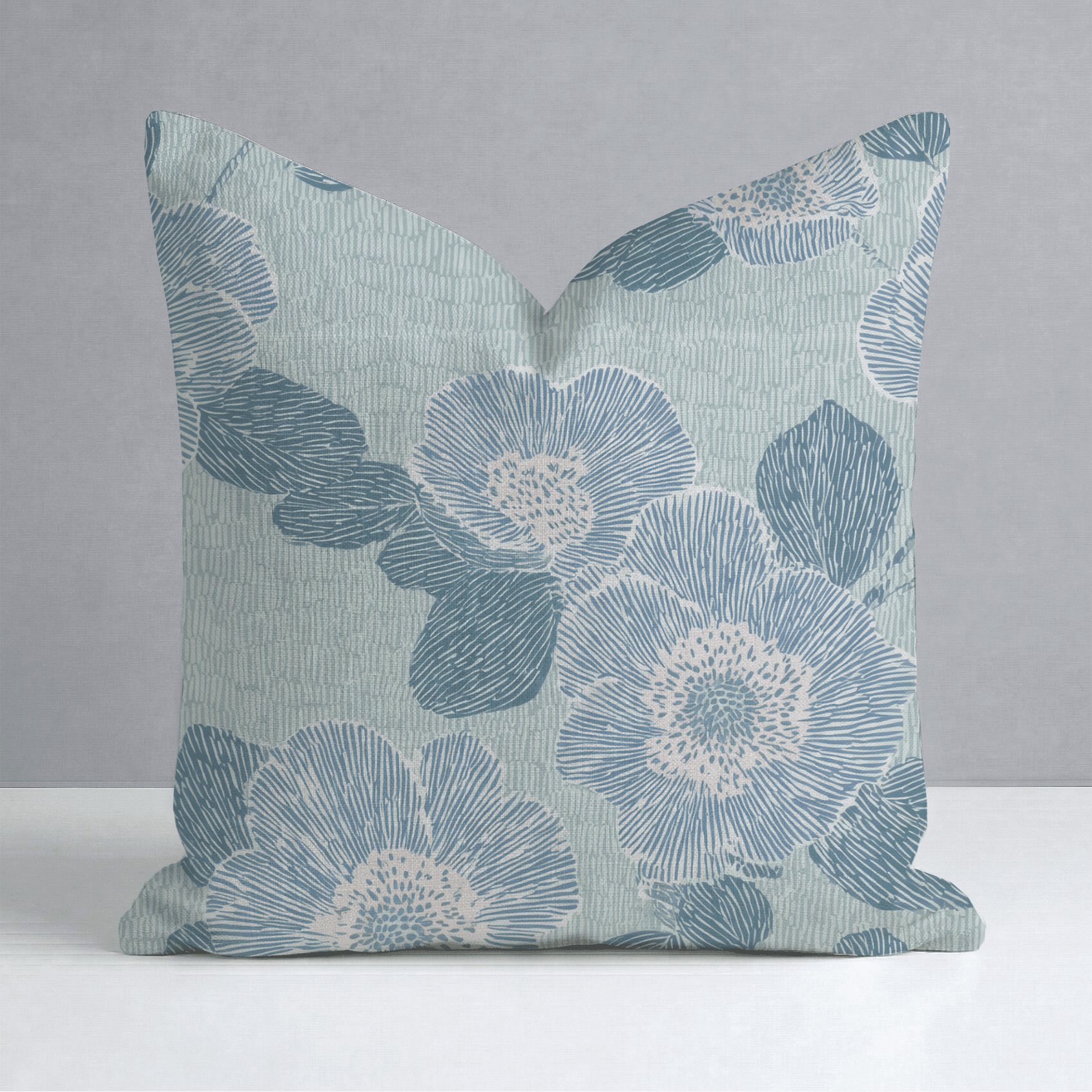 Green Rain Drops Throw Pillow - Benton Lane Home - Lemon Park