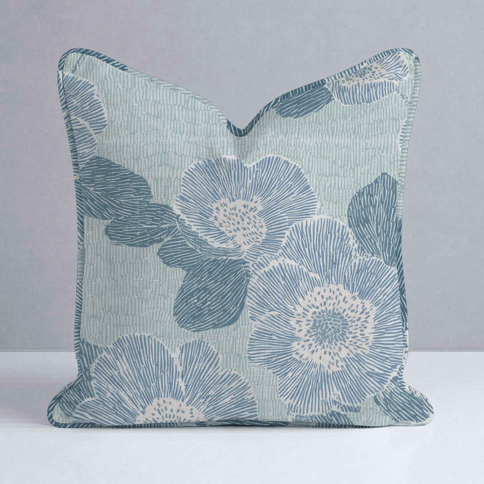 Green Rain Drops Throw Pillow - Benton Lane Home - Lemon Park